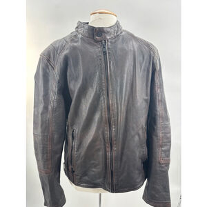 Mauritius men’s lamb skin leather jacket XXL